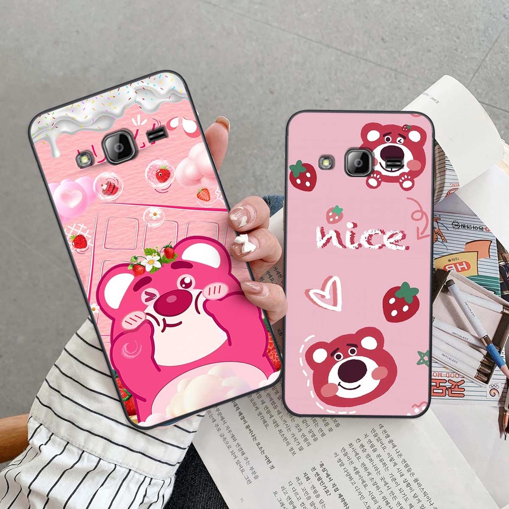 Ốp Samsung J310 / J3 2016 phong cách nice sweet bear gấu dâu lotso hot trend thời trang