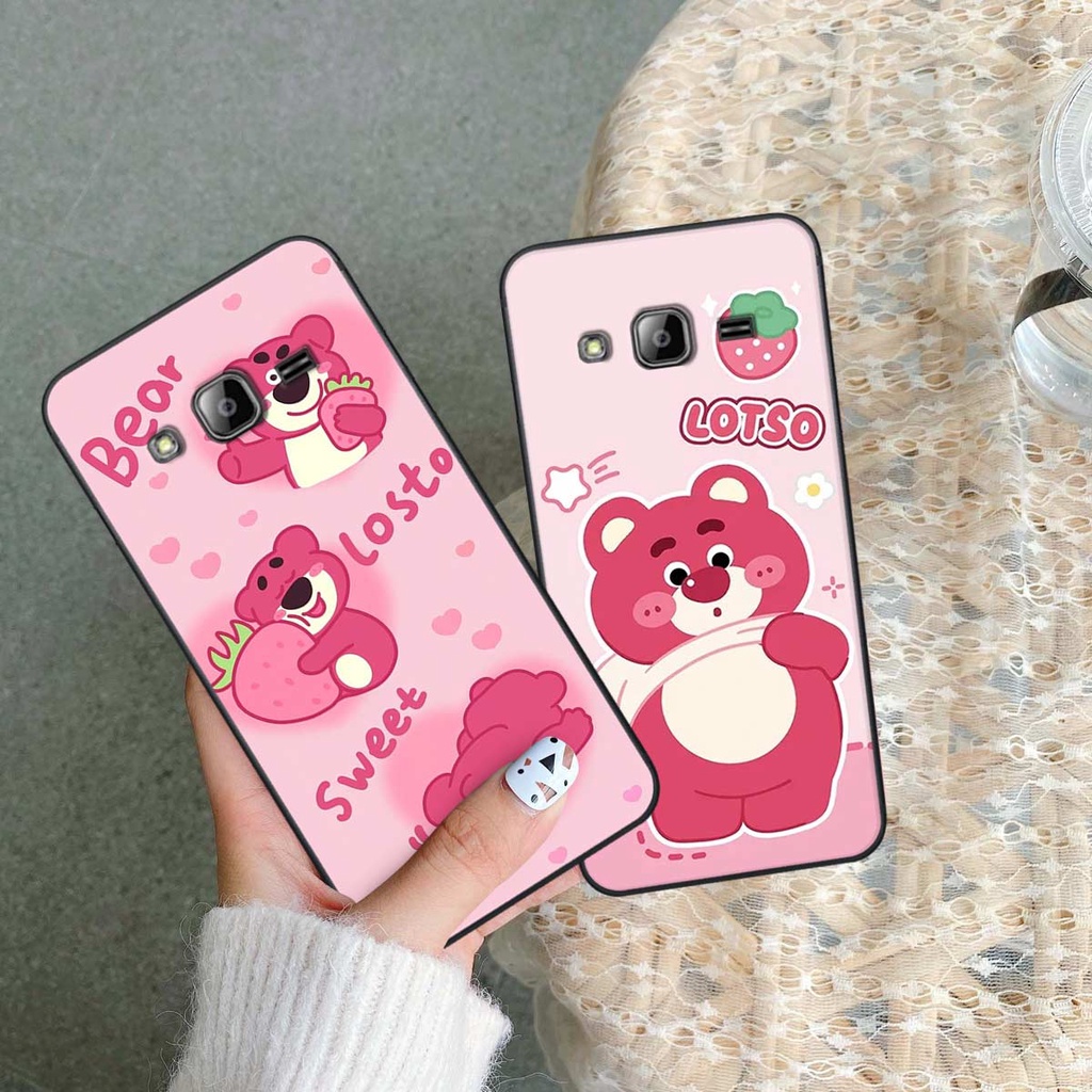 Ốp Samsung J310 / J3 2016 phong cách nice sweet bear gấu dâu lotso hot trend thời trang