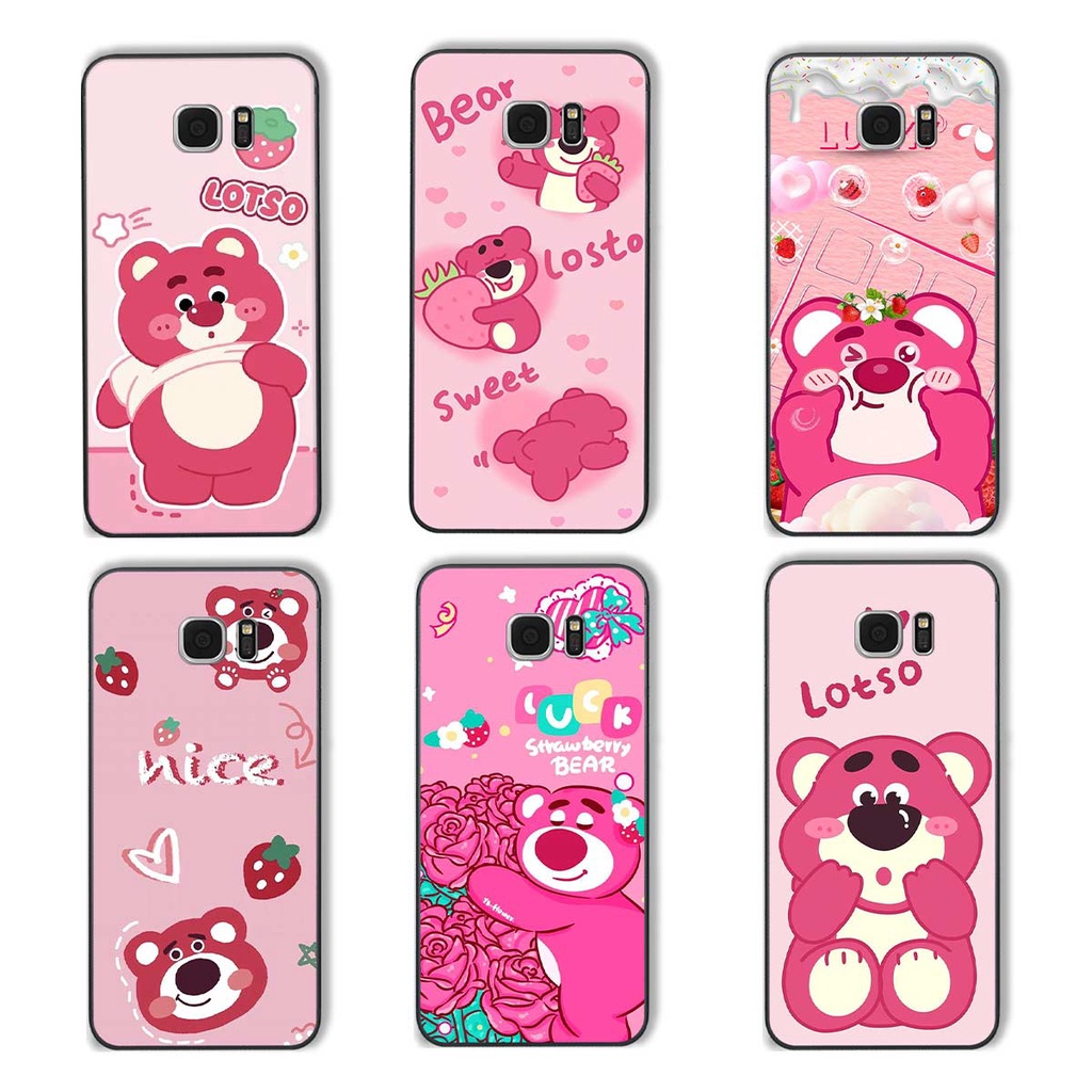 Ốp Samsung S6 / S6 EDGE / S7 / S7 EDGE phong cách nice sweet bear gấu dâu lotso hot trend thời trang