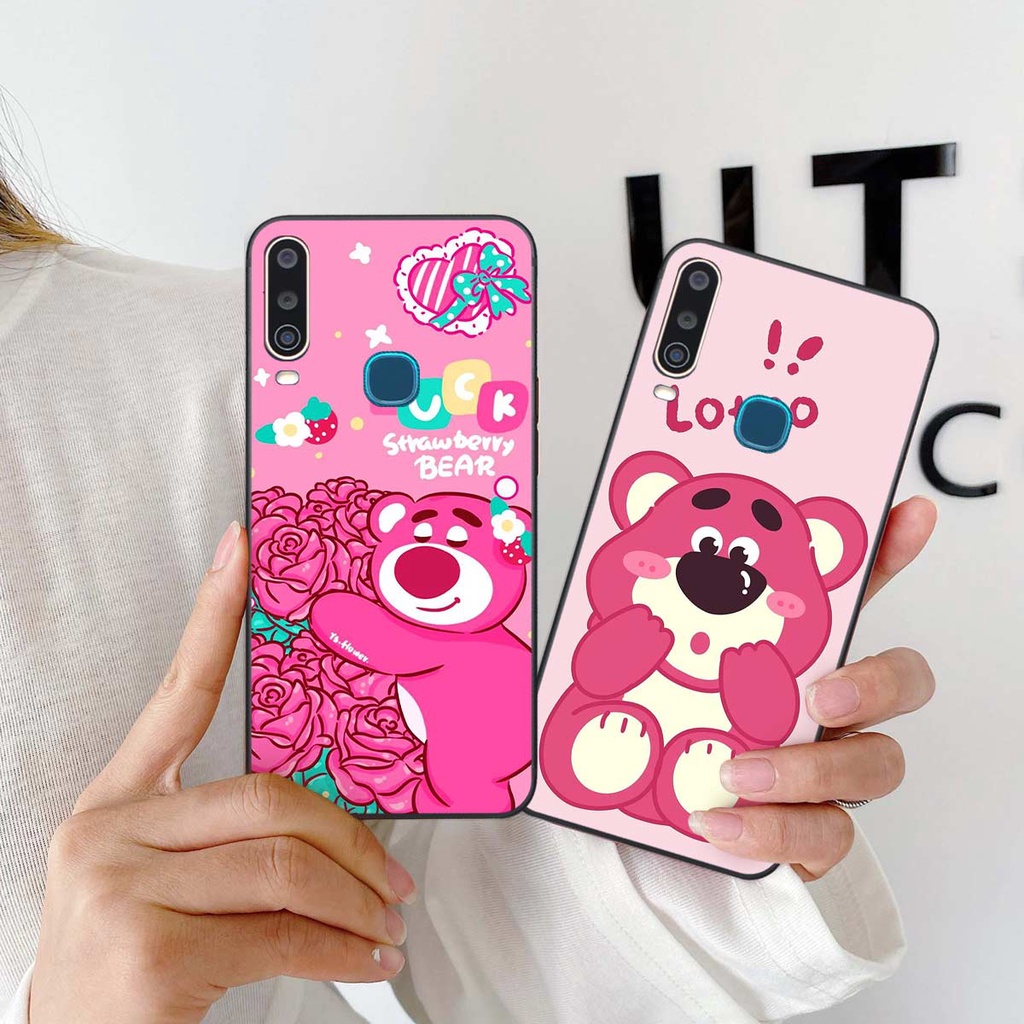 Ốp Vivo U10 / Y12 / Y15 / Y17 phong cách nice sweet bear gấu dâu lotso hot trend thời trang