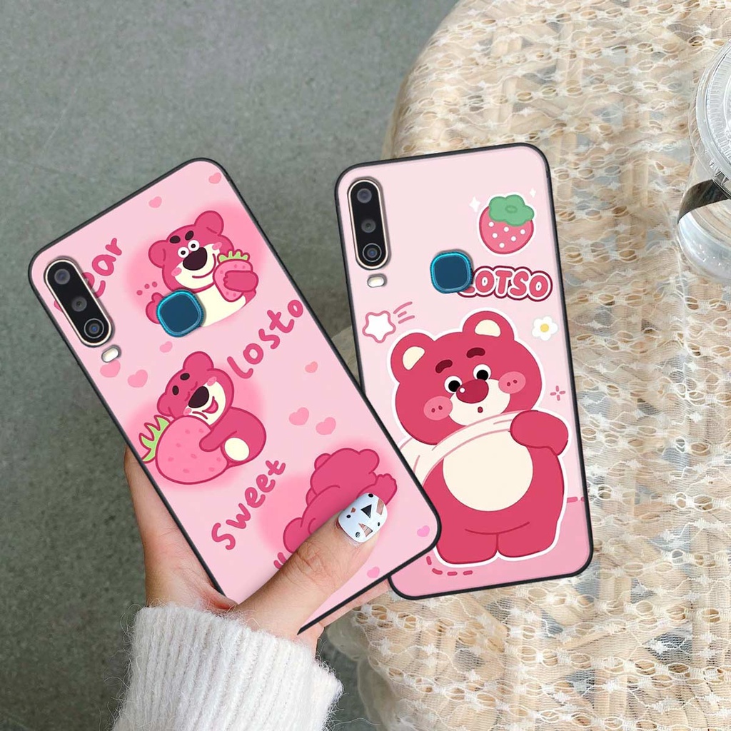Ốp Vivo U10 / Y12 / Y15 / Y17 phong cách nice sweet bear gấu dâu lotso hot trend thời trang