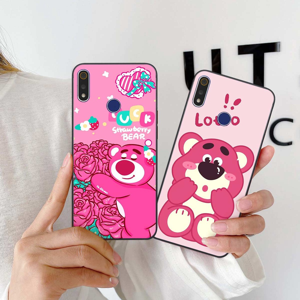 Ốp Realme 3 / 3 Pro phong cách nice sweet bear gấu dâu lotso hot trend thời trang