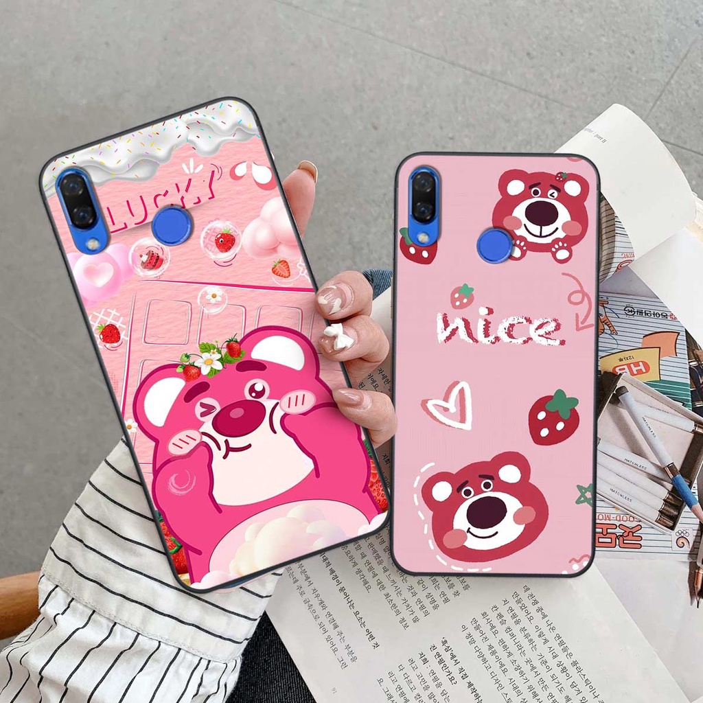 Ốp Huawei Nova 3 / Nova 3i phong cách nice sweet bear gấu dâu lotso hot trend thời trang