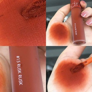 Son Romand Zero 15 cam cháy (son kem lì Romand Zero Velvet Tint)