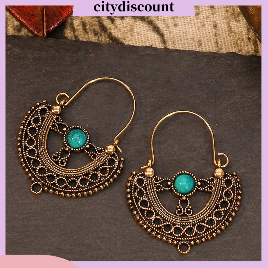 1 Đôi Bông Tai Hình Thác Nước Thời Trang Vintage
