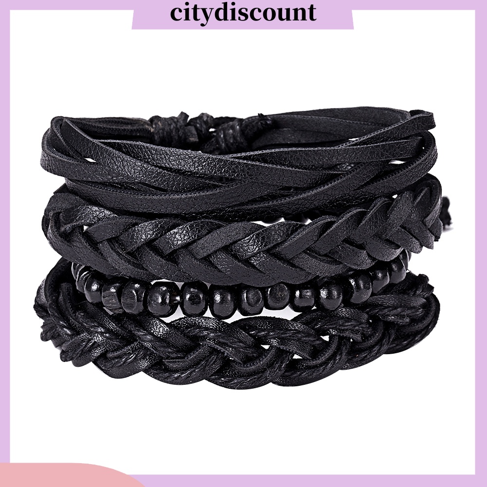 Set 4 Vòng Tay Thời Trang Vintage Dành Cho Nam