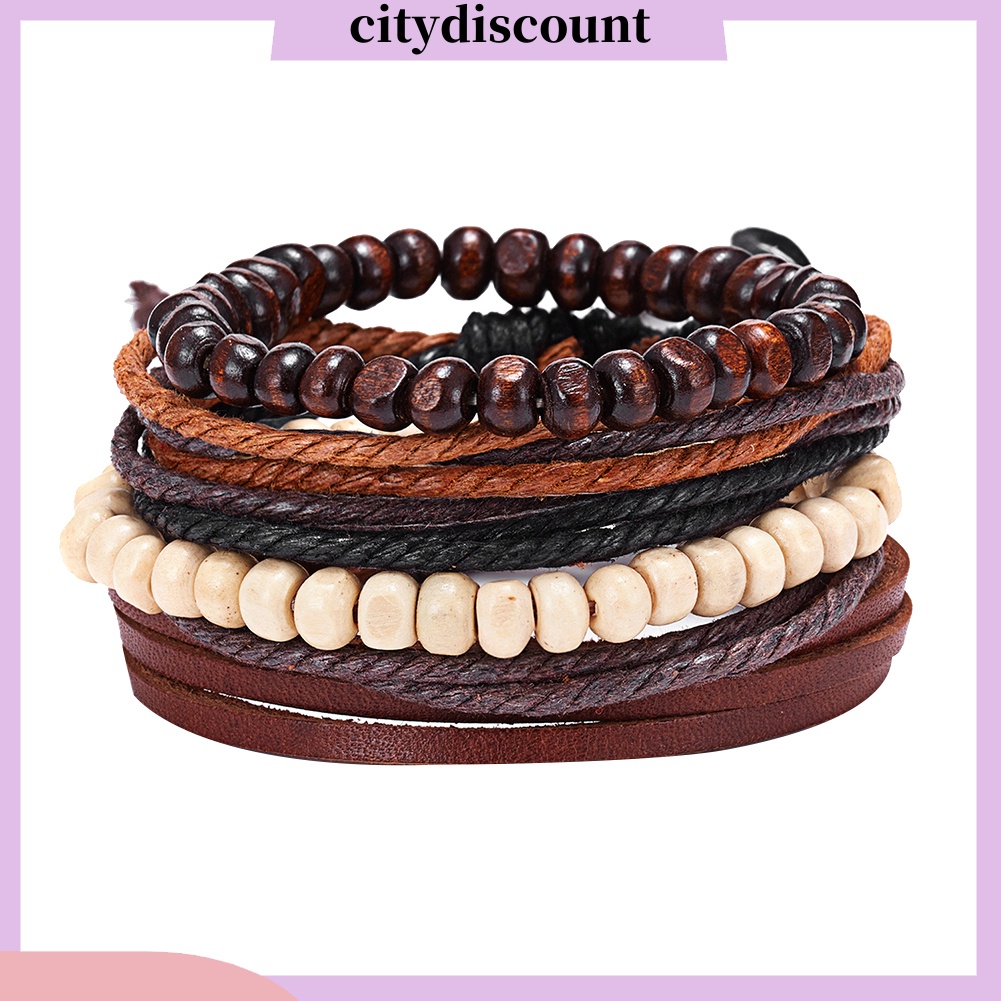Set 4 Vòng Tay Thời Trang Vintage Dành Cho Nam