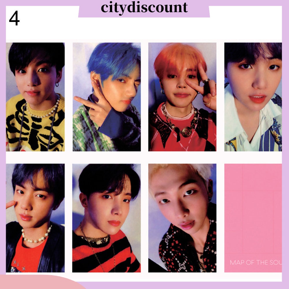 {Citydiscount} Kpop BTS Map of the Soul Persona Photo Card Boy with Luv Album Photocard Poster