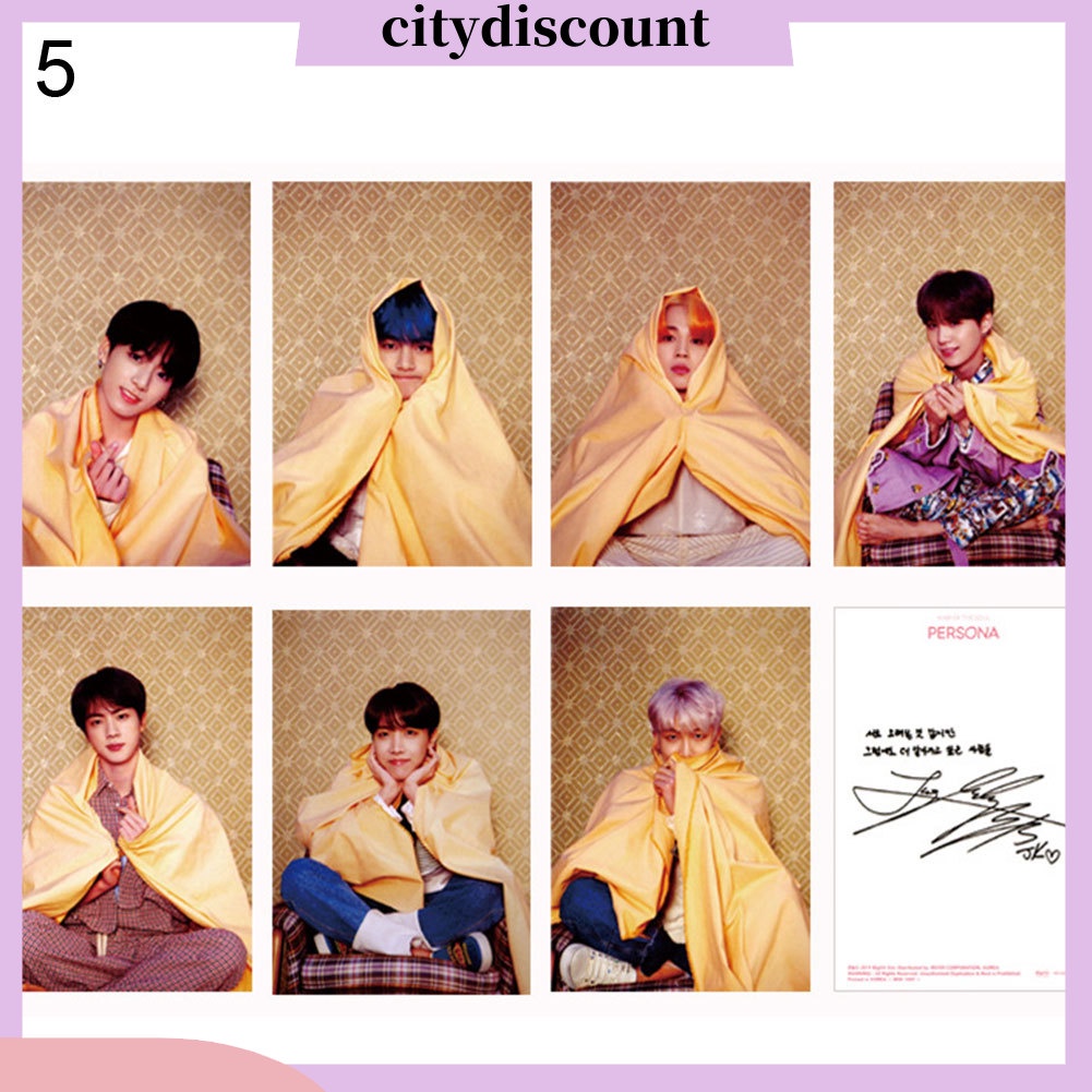 Kpop BTS Map of the Soul Persona Photo Card Boy with Luv Album Photocard Poster