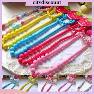 {Citydiscount} Vòng cổ Chuỗi Hạt Nhiều Màu Sắc Cho Bé Gái