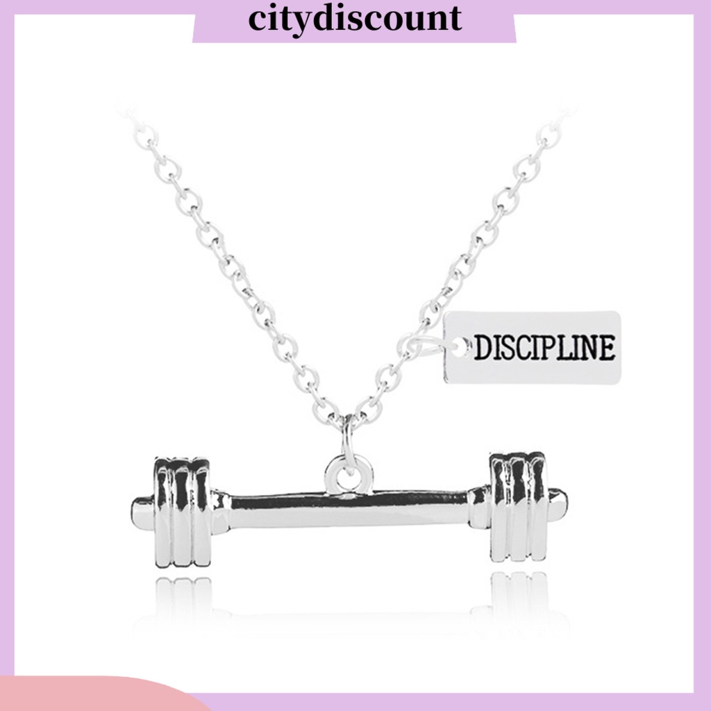 Vòng cổ Mặt Hình Quả Tạ Thời Trang Unisex