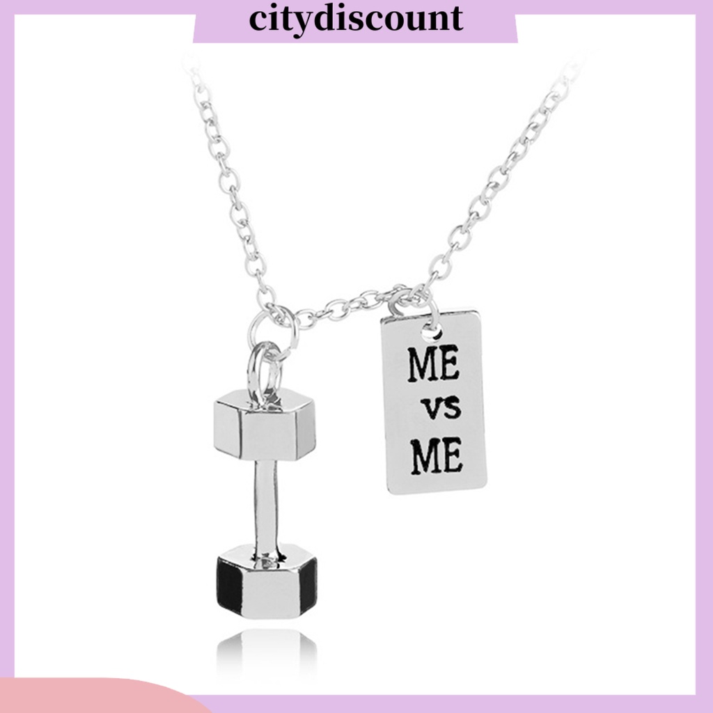 Vòng cổ Mặt Hình Quả Tạ Thời Trang Unisex