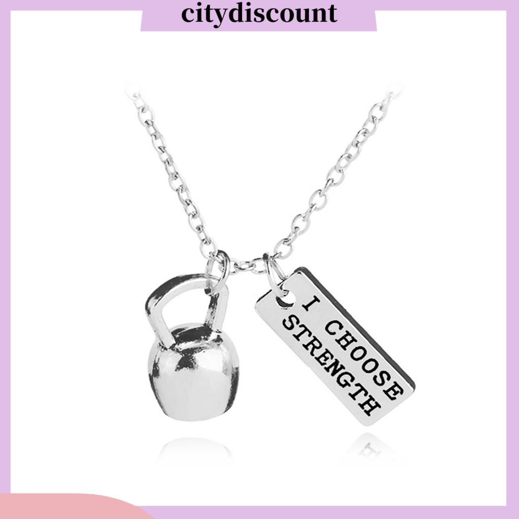 Vòng cổ Mặt Hình Quả Tạ Thời Trang Unisex