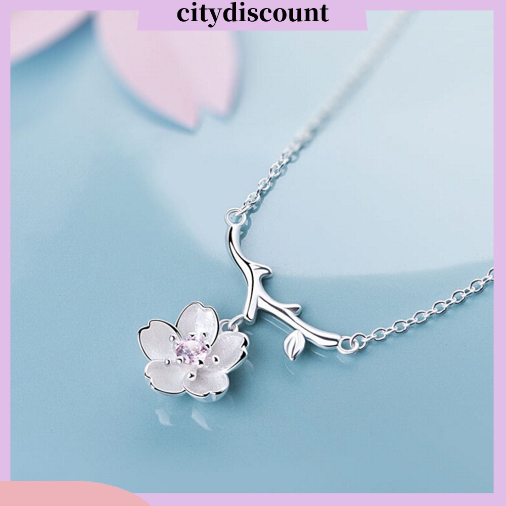 Dây chuyền hợp kim hình hoa anh đào thời trang cho nữ