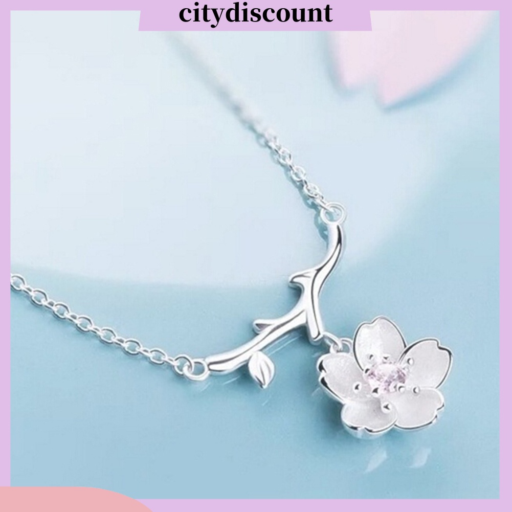 Dây chuyền hợp kim hình hoa anh đào thời trang cho nữ