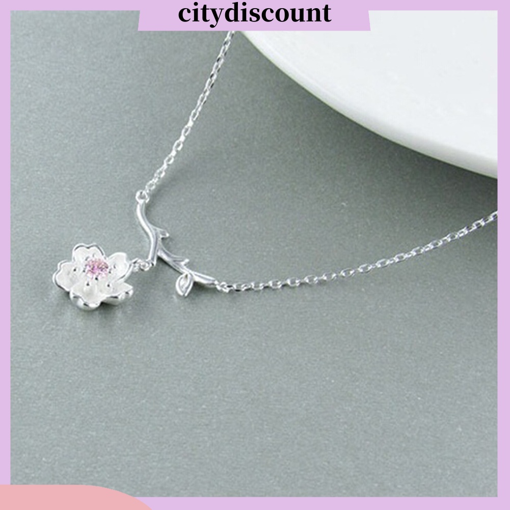 Dây chuyền hợp kim hình hoa anh đào thời trang cho nữ
