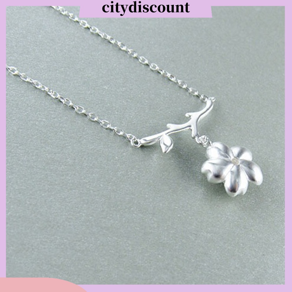 Dây chuyền hợp kim hình hoa anh đào thời trang cho nữ