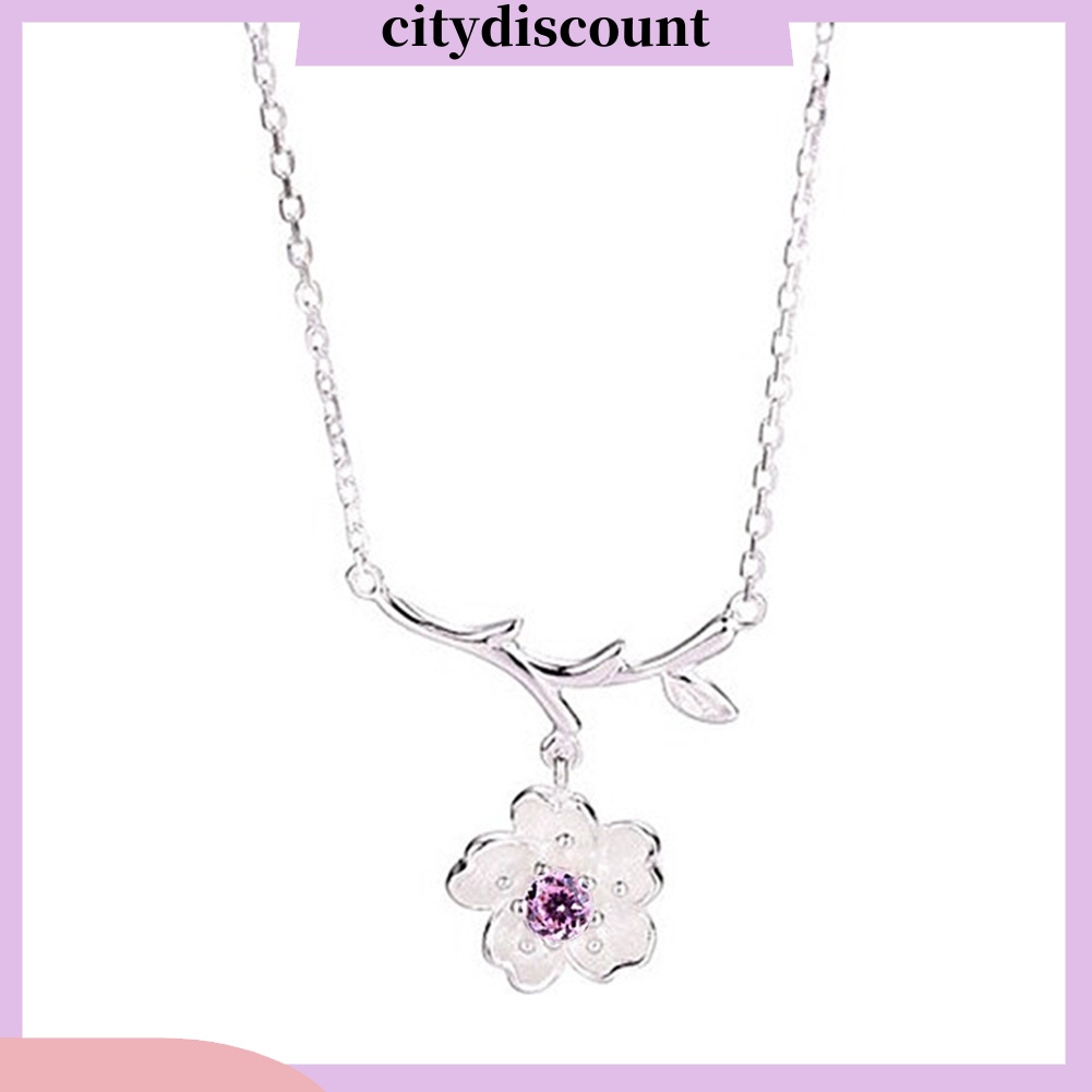 Dây chuyền hợp kim hình hoa anh đào thời trang cho nữ