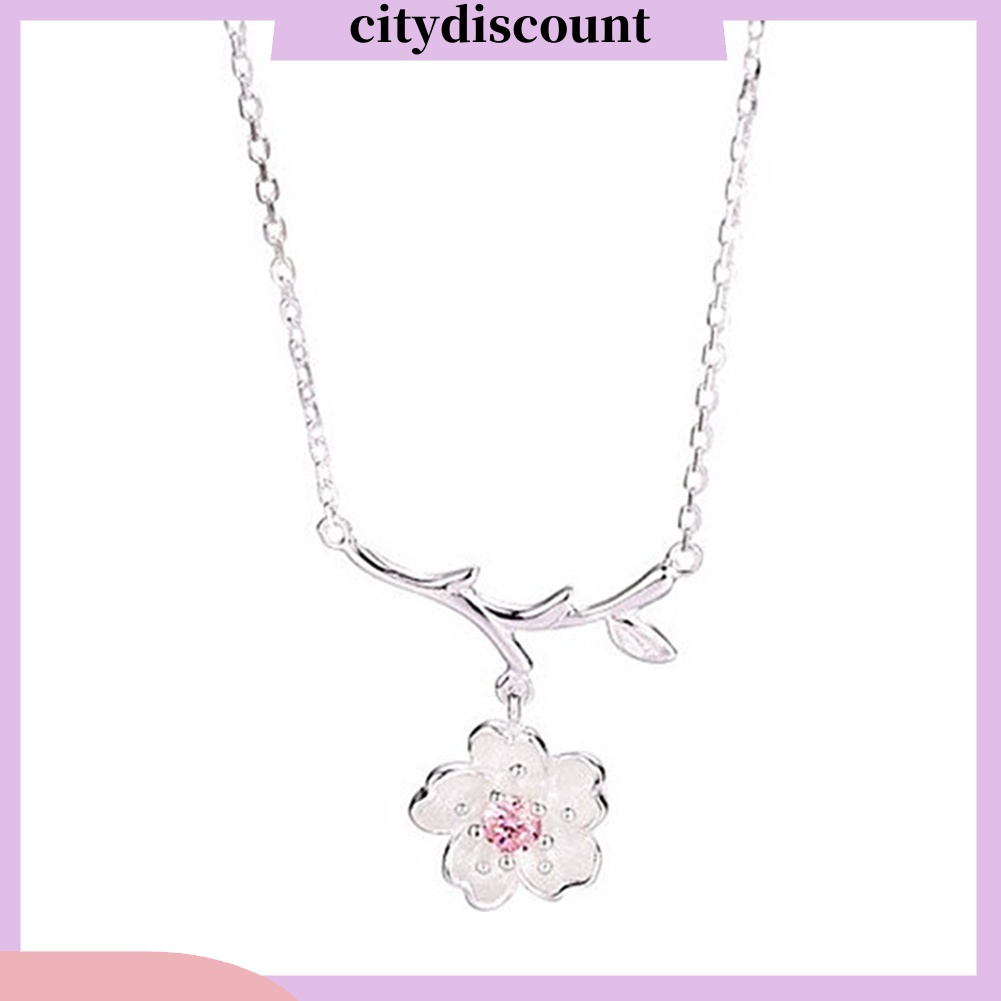 Dây chuyền hợp kim hình hoa anh đào thời trang cho nữ