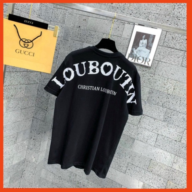1 Áo Phông Louboutin Cho Nam Nữ Bản Cao Cấp Hoạ Tiết Chữ Loubotin - Áo Thun Hot Hit 2023 1 | BigBuy360 - bigbuy360.vn