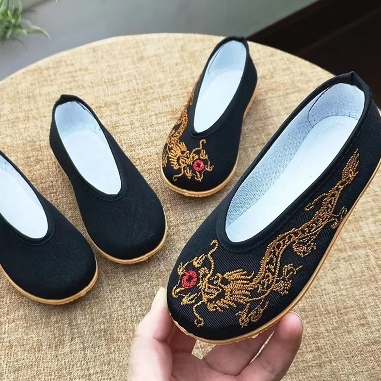 Hoe Hexian Giày Vải Thêu Hình Rồng Phong Cách Trung Hoa Cổ Điển Bán Chạy