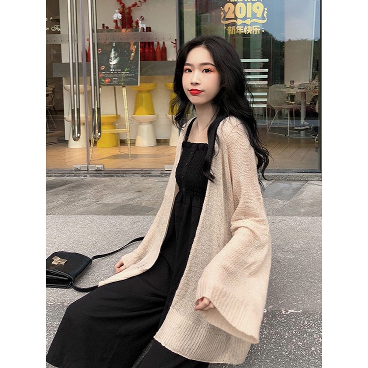 Jiashucheng Áo Khoác Cardigan Dệt Kim Chống Nắng Dáng Rộng Thoáng Khí Thời Trang Mùa Hè Dành Cho Nữ
