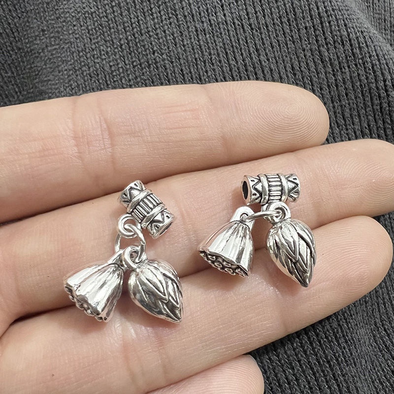 Vòng Đeo Tay Mặt Hoa Sen Vàng Hai Thế Giới Hạnh Phúc DIY Làm Mặt Dây Chuyền Điện Thoại Di Động