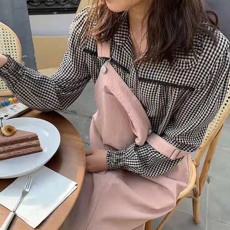 Jiashucheng Đầm Hai Dây Dài Qua Gối Dáng Rộng Màu Hồng Thời Trang Mùa Hè Phong Cách Hàn Quốc Cho Nữ Sinh