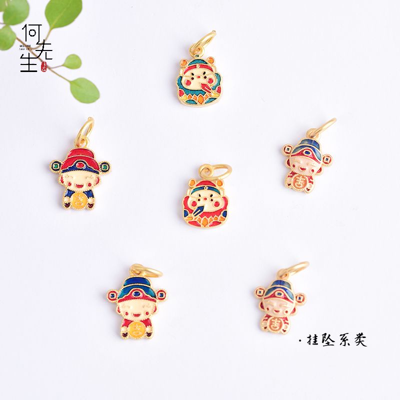 Mặt Dây Chuyền Hạt Pei Thủ Công Màu Sắc Xinh Xắn