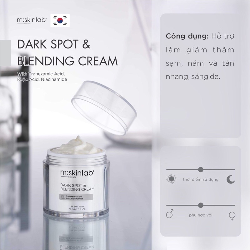 Dark Spot & Blending Cream _ Kem Loại Bỏ Nám, Tàn Nhang Làm Trắng Sáng Da