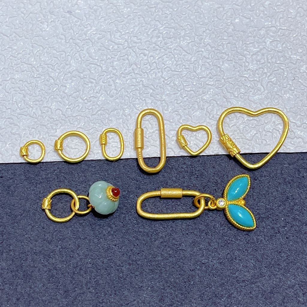 Mặt Vòng cổ Bạc s925 Hình Trái Tim Phong Cách Cổ Điển