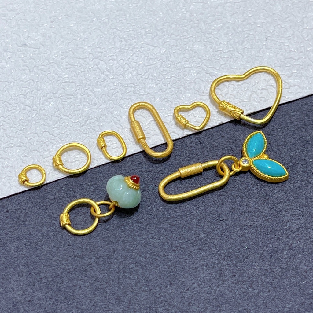 Mặt Vòng cổ Bạc s925 Hình Trái Tim Phong Cách Cổ Điển