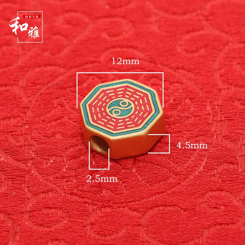 Phụ Kiện Mặt Dây Bện Thủ Công Hình Móng Hổ Màu Vàng Phong Cách Cổ Điển