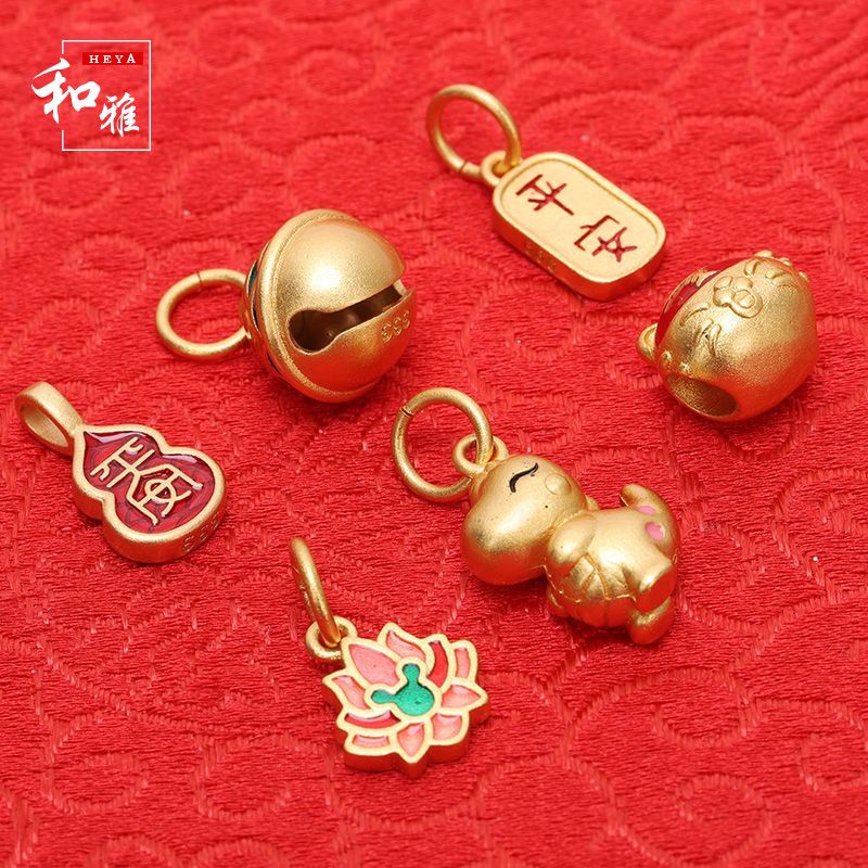 Phụ Kiện Mặt Dây Bện Thủ Công Hình Móng Hổ Màu Vàng Phong Cách Cổ Điển