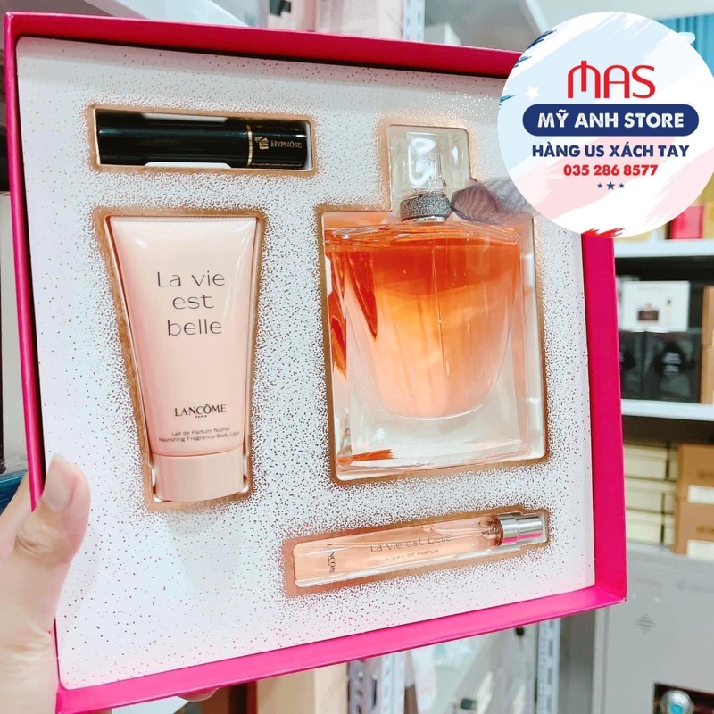 Set nước hoa lancome Lavie Est Belle 4 món