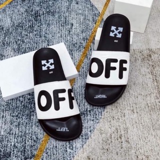 Dép quai ngang off-white off stamp slides chữ trắng off siêu hót 2023