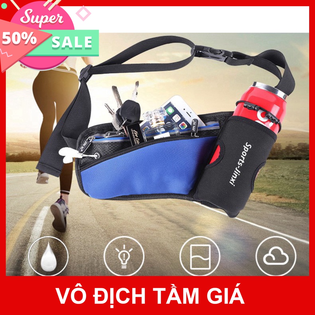 Túi chạy bộ đựng bình nước chính hãng Jinxi Túi đeo thắt lưng chạy bộ Túi đeo bụng Jin07 Túi đeo hông mang nước tbblt