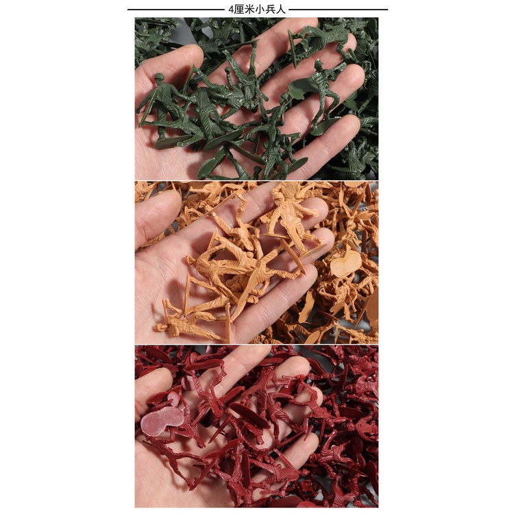 Mô Hình Đồ Chơi Người Lính Chiến Tranh Bằng Nhựa Nhiều Màu Sắc Dễ Thương Cho Bé