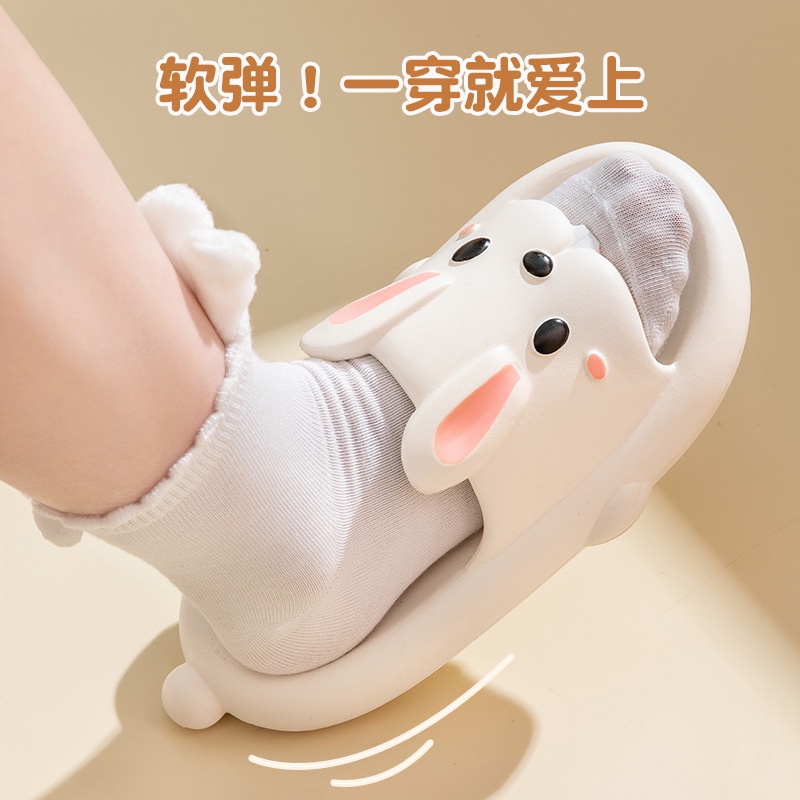 Dép thỏ Sandal Đế Mềm Chống Trượt Thời Trang Xuân Hè Dễ Thương Cho Nữ dép bánh mì
