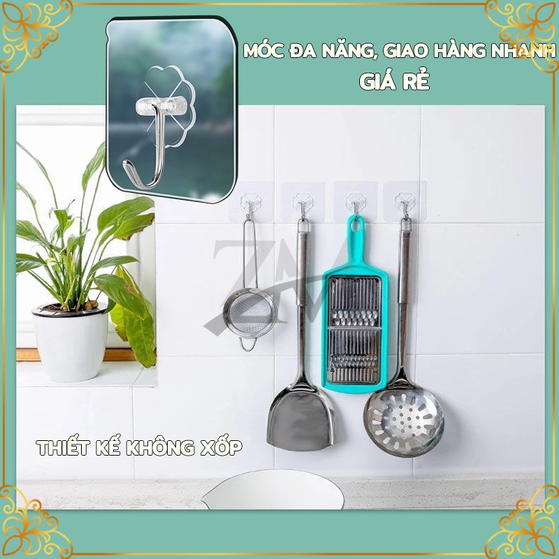 Móc Dán Tường Siêu Dính Trong Suốt Chịu Lực Tốt Treo Tường Chắc Chắn ，Phòng Tắm