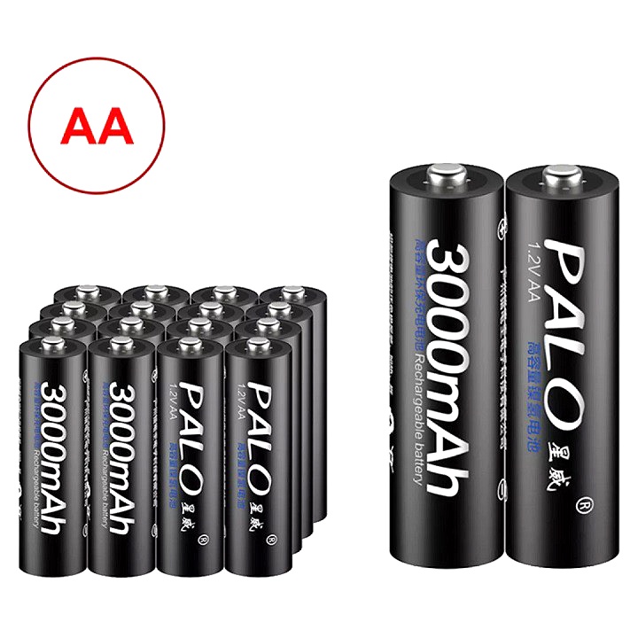 Pin xanh 1200mAh, Palo đen 3000mAh có mạch sạc
