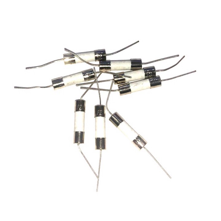 Cầu Chì Sứ Cắm Chân Hàn 5x20mm 250V 2A 3A 3.15A 5A 6.3A 8A 10A 15A 20A 30A
