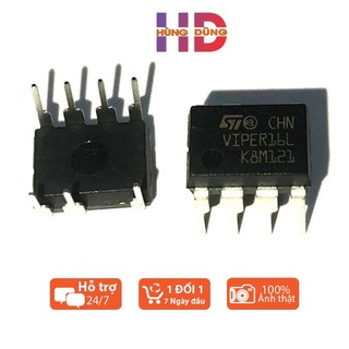 Ic nguồn viper16l viper16 dip-7 chân cắm mới chính hãng st ic nguồn bo công suất máy giặt