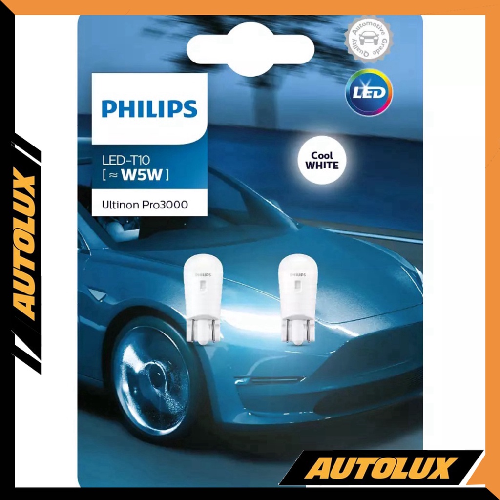 [AUTOLUX] Đèn Led T10 Philips Ultinon Pro6000 / Pro3000 [Số lượng: 1 cặp]