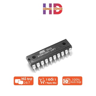 Ic at89c2051-24pu dip20 hàng mới chính hãng