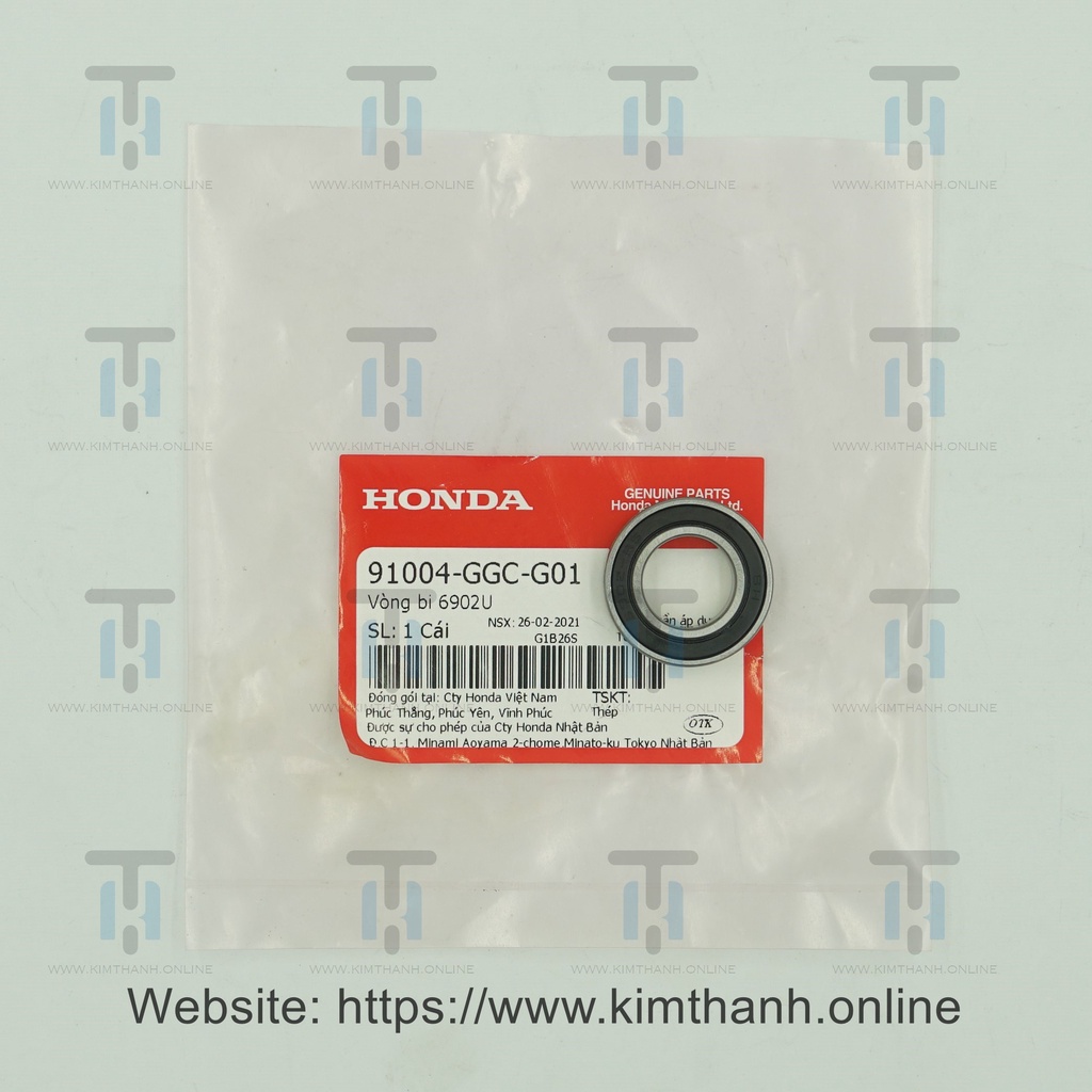 Bạc đạn nhỏ nồi sau 6902 Airblade 2010 Honda VN _ 91004GGCG01, 91009-K93-T01