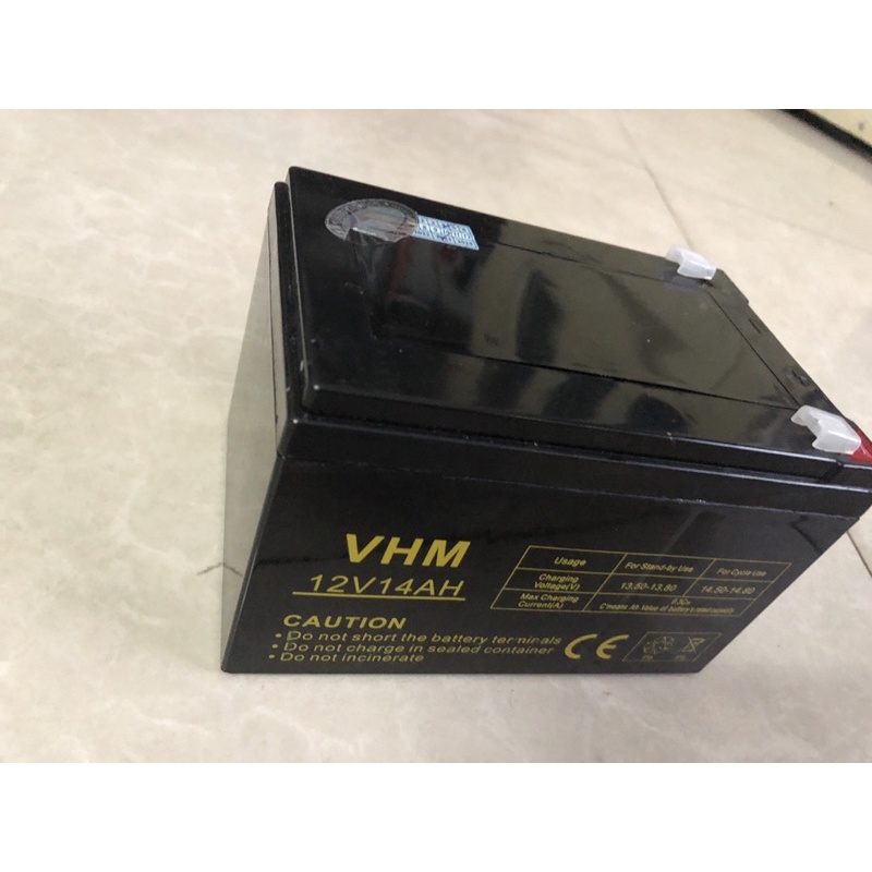 BÌNH ẮC QUY 12V-14Ah MỚI DUNG CHO LOA KÉO - XE ĐIỆN