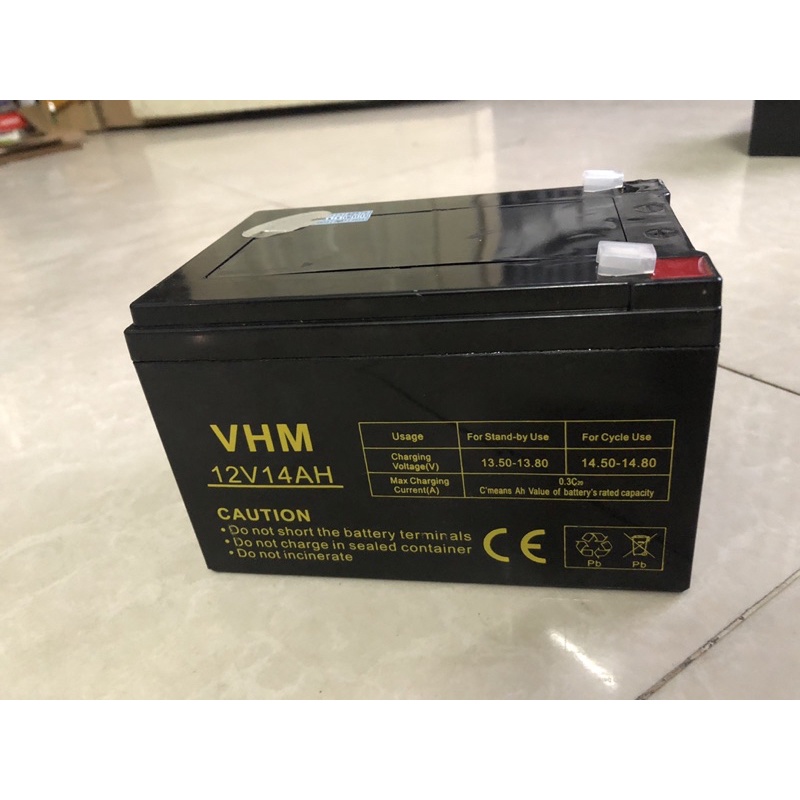 BÌNH ẮC QUY 12V-14Ah MỚI DUNG CHO LOA KÉO - XE ĐIỆN