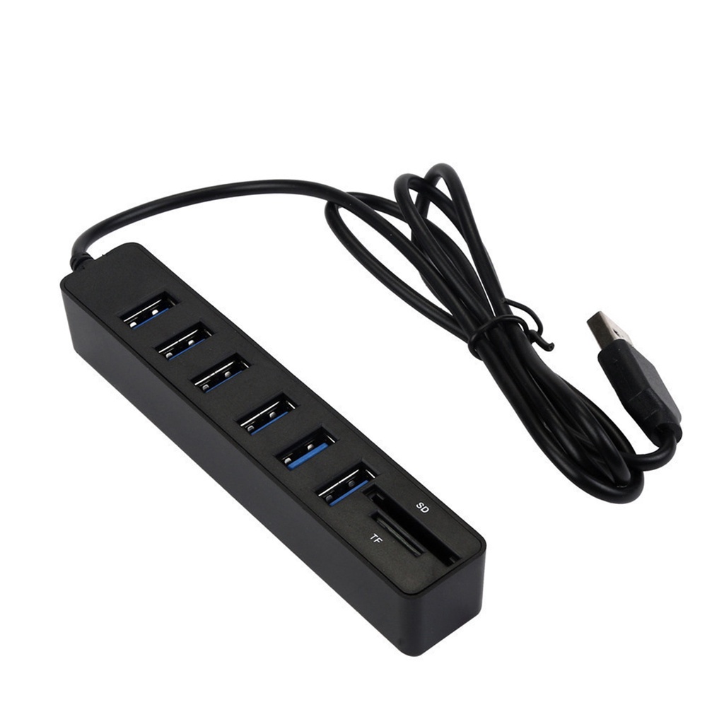 PO-Dây Cáp Dài Và Đầu Nối Dài Tiện Dụng Bộ Chia 6 Cổng USB Kèm