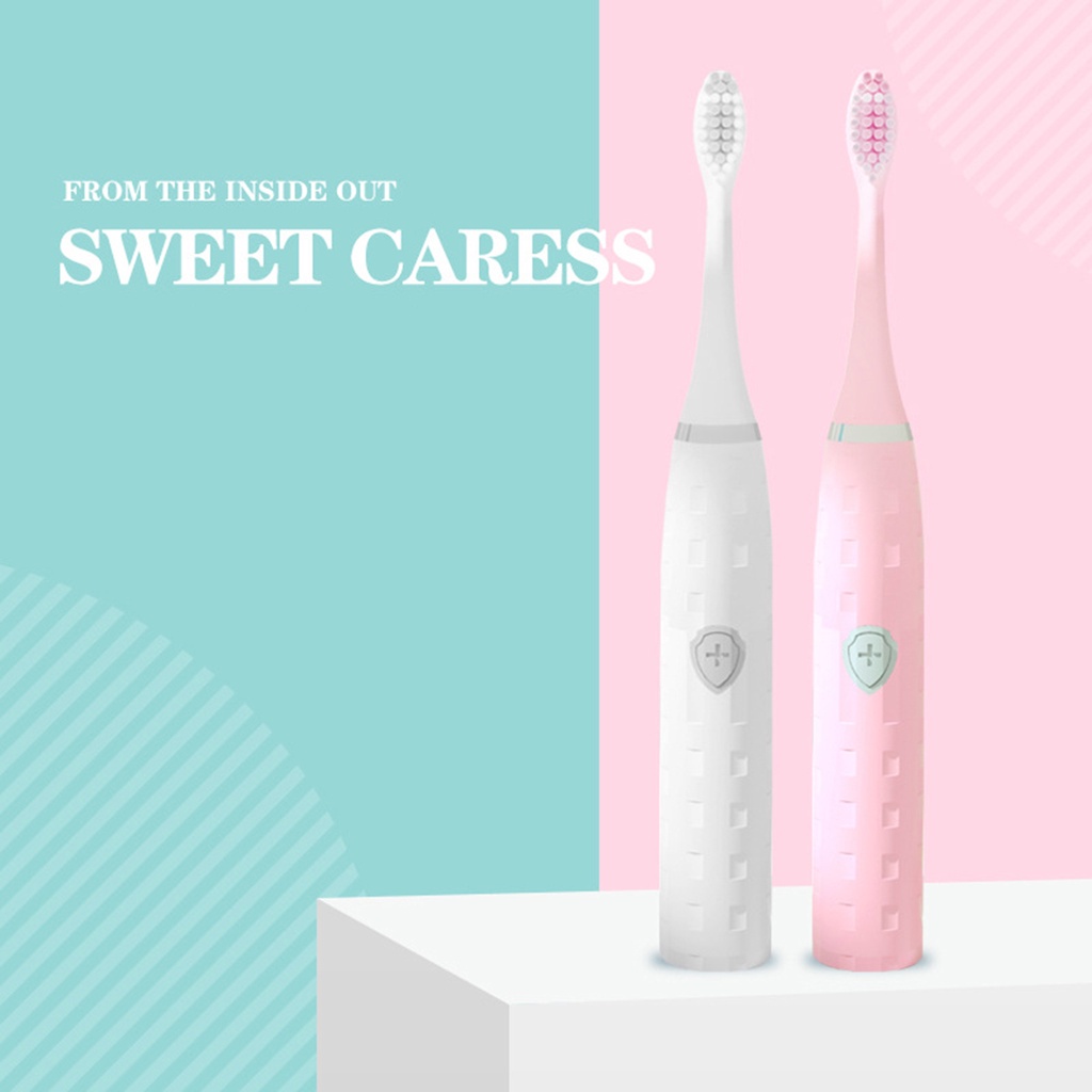 PO-Mềm Chống Thấm Nước IPX7 Sonic Làm Trắng Da,Bàn Chải Đánh Răng Điện Lông